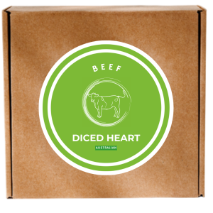 Australian Freeze Dried Diced Beef Heart - 8kg