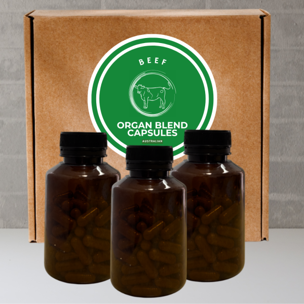 Freeze Dried Australian Beef Organ Blend Capsules [75 x 120 capsules]