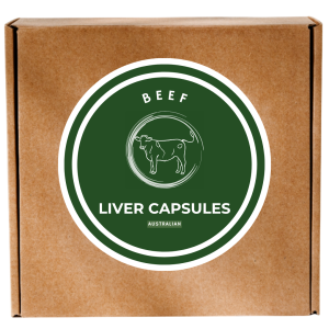 Freeze Dried Certified Organic Australian Beef Liver Capsules [20,000 x 500mg]
