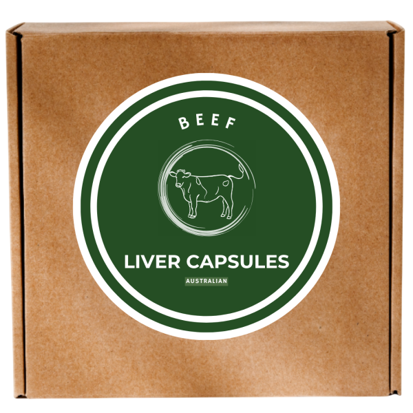 Freeze Dried Certified Organic Australian Beef Liver Capsules [20,000 x 500mg]