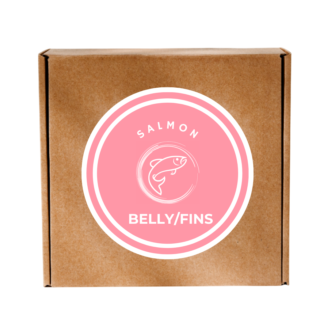 Freeze Dried Diced Salmon Belly and Fins for Pet Food and Treats - 4kg