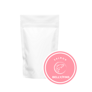 Freeze Dried Diced Salmon Belly and Fins for Pet Food and Treats - [12 x 50g]